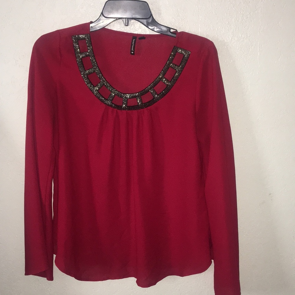 Red blouse